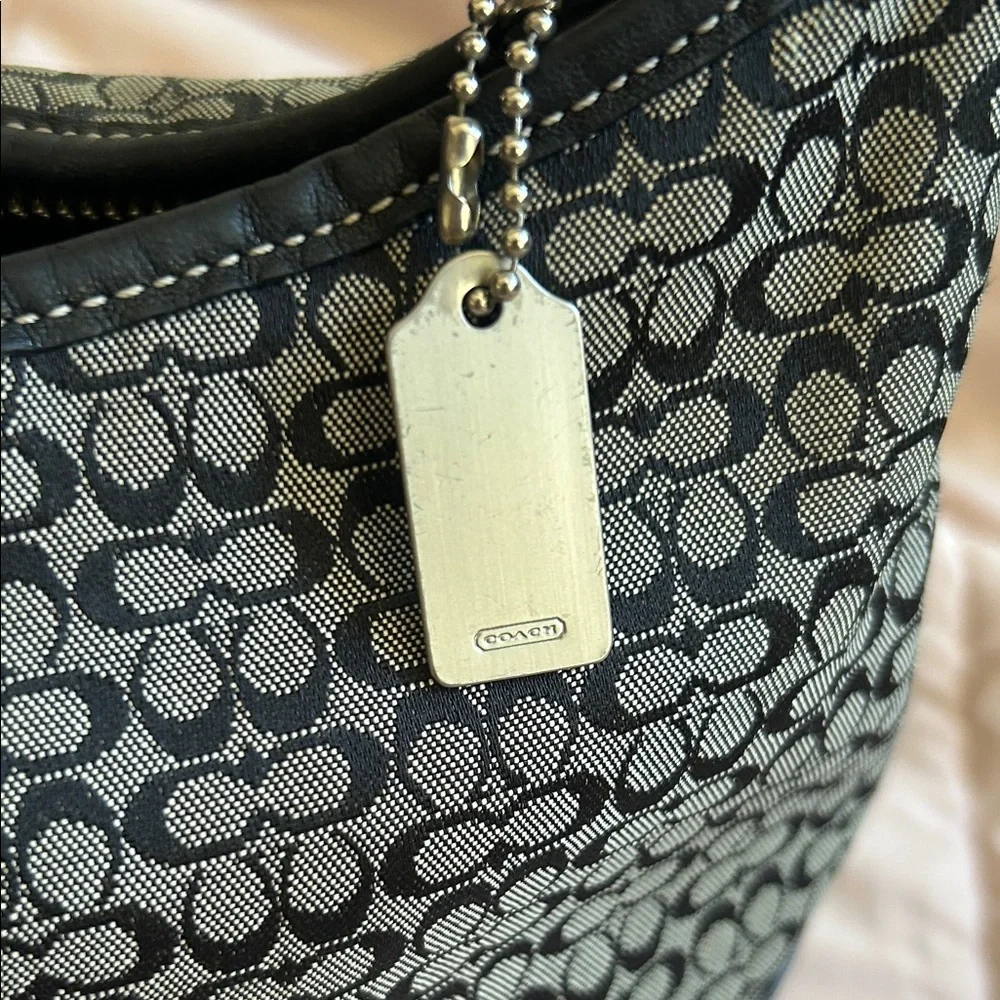 Vintage Coach Black and Gray Hobo Bag‎
